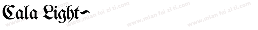 Cala Light字体转换